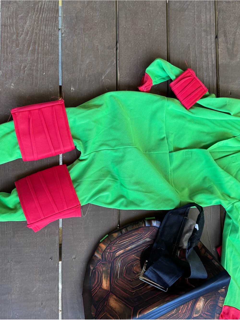 Spirit Kids Turtle Ninja Raph Costume with Shell small 4-6 - Picture 8 of 12